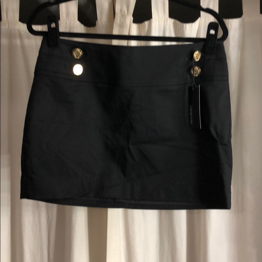 Black Express Navy Style Mini Skirt